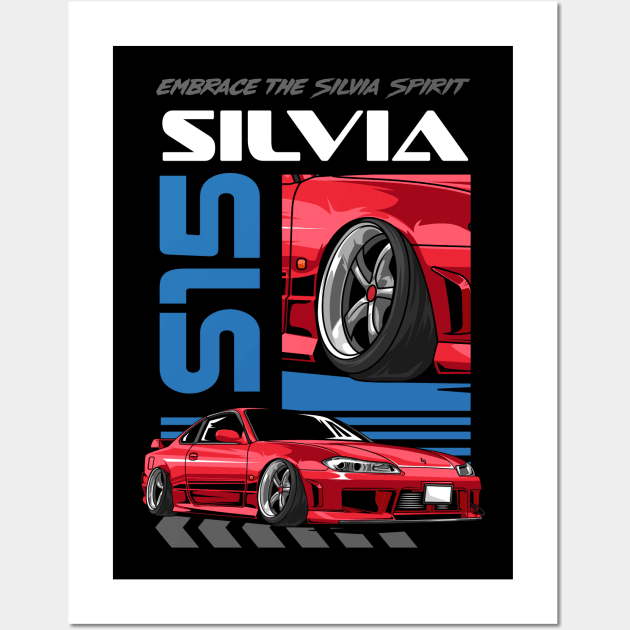 Silvia S15 JDM Car Wall Art by milatees